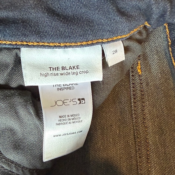 Joe's Jeans Blake High Rise Wide Leg Crop in Charcoal - Picture 2 of 3